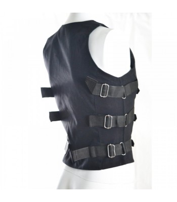 Gothic Cyber Look Vest Men Punk Rock Vest With Buckles Goth Cyber west